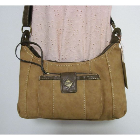 Zip Closure Hobo Crossbody Bag with Wristlet by Bolo - New - Picture 12 of 13
